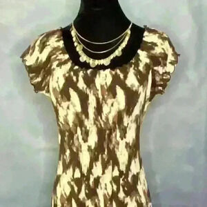 Michael Kors Ruffle Sleeve On or Off Shoulder Dress